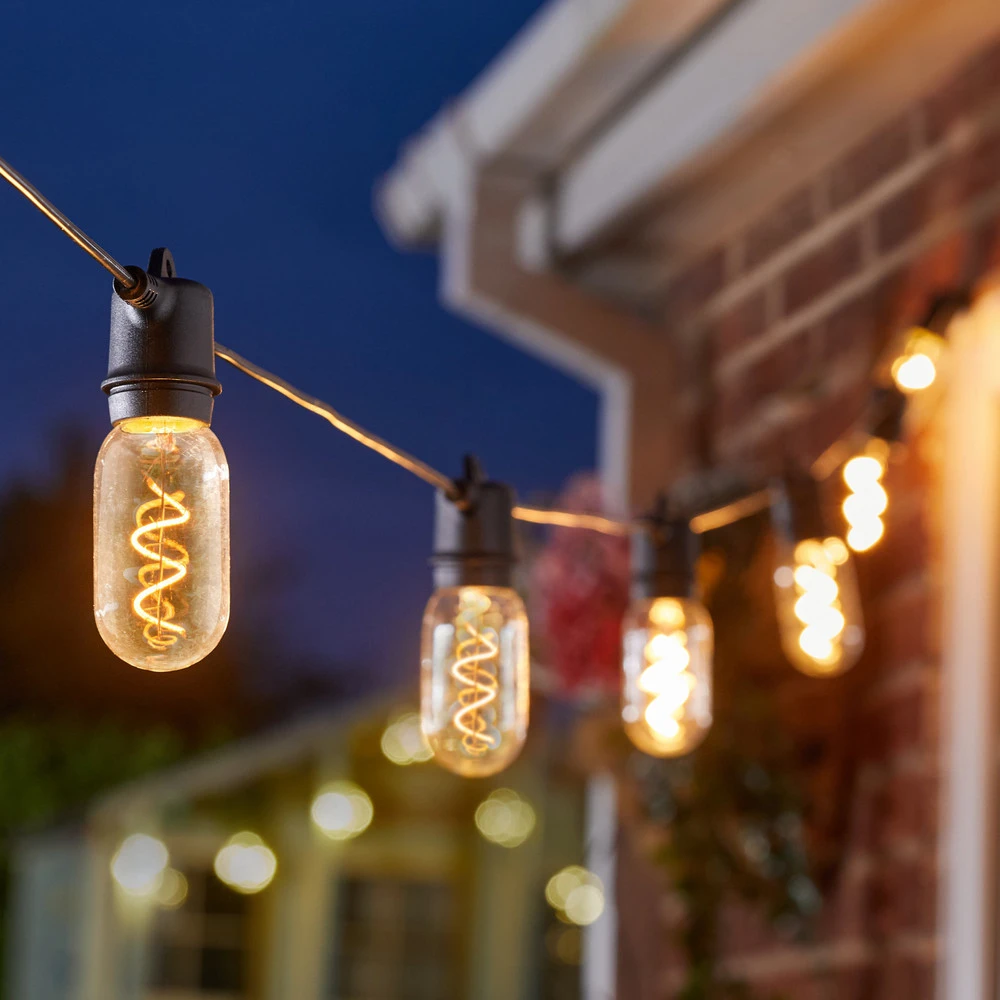 Guirlande lumineuse LED Vieux 365, à 8 lampes, verre