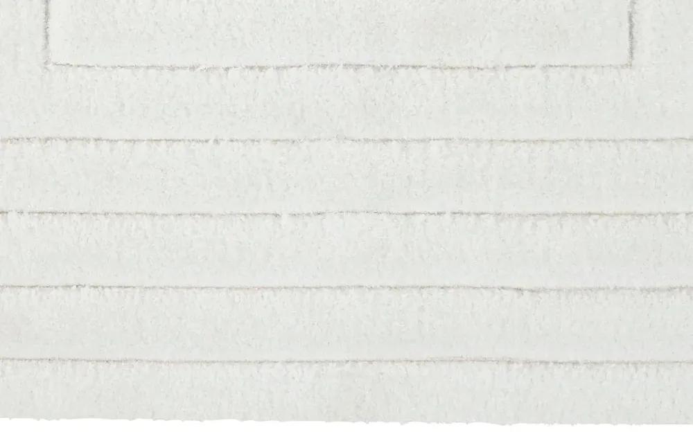 Handcrafted Pure Blanc pur Shaggy Carpet