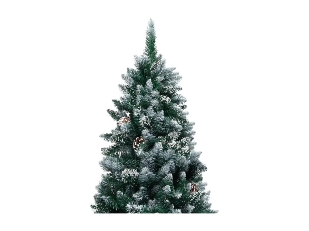 Haute Performance Arbre de Noël artificiel LED et boules et pommes de pin 180 cm