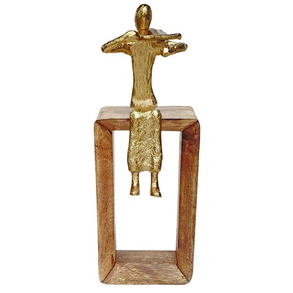 Haute Performance Figurine musicien 11x11x31cm