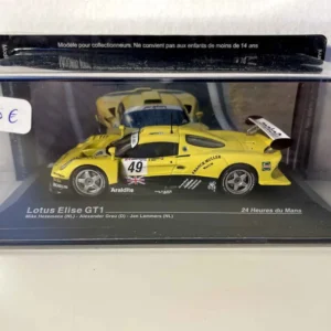 Haute Performance Lotus Elise GT1 jaune numéro 49 - 24 heures du Mans de 1997