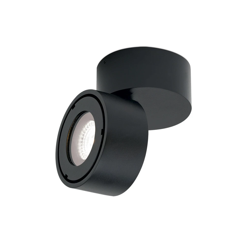Haute Performance Projecteur d'extérieur LED Harvey, noir, Ø 10 cm, aluminium moulé sous