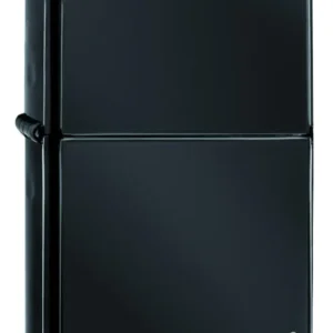 High Polish Noir jais Zippo Logo