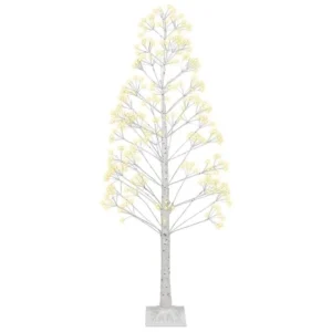 Kerstdecoratie voor buiten LED-verlichting wit 180 cm BALINI