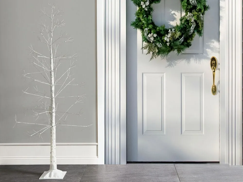 Kerstdecoratie voor buiten LED-verlichting wit 180 cm BALINI