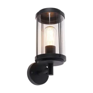 Kit embrayage Applique d'extérieur design noire IP44 - Schiedam