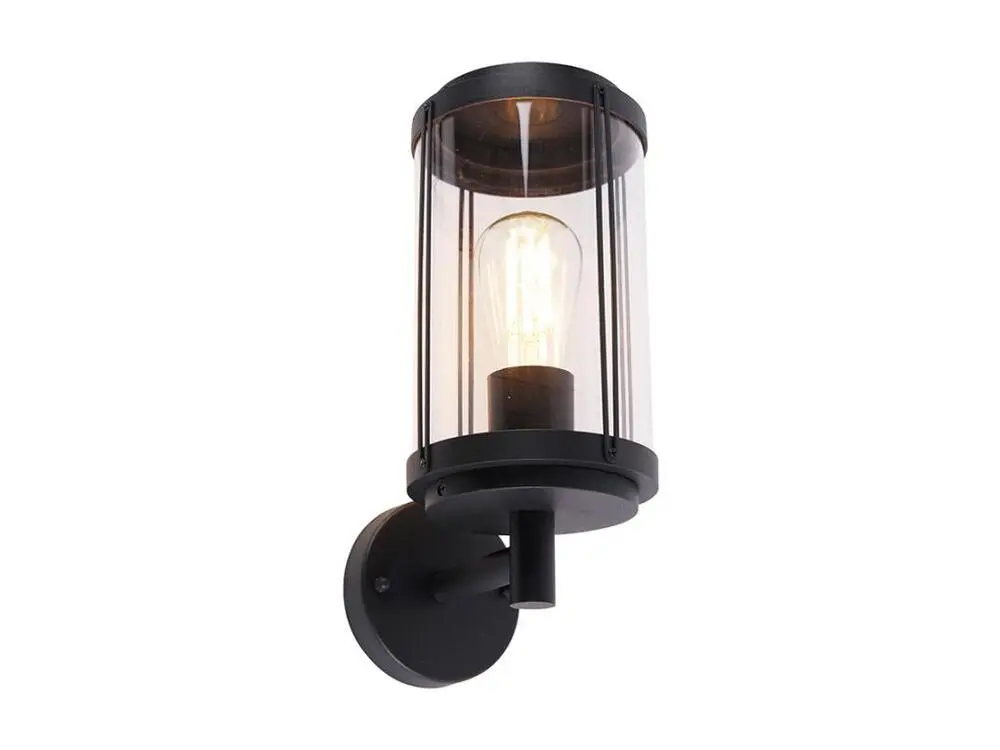 Kit embrayage Applique d'extérieur design noire IP44 - Schiedam