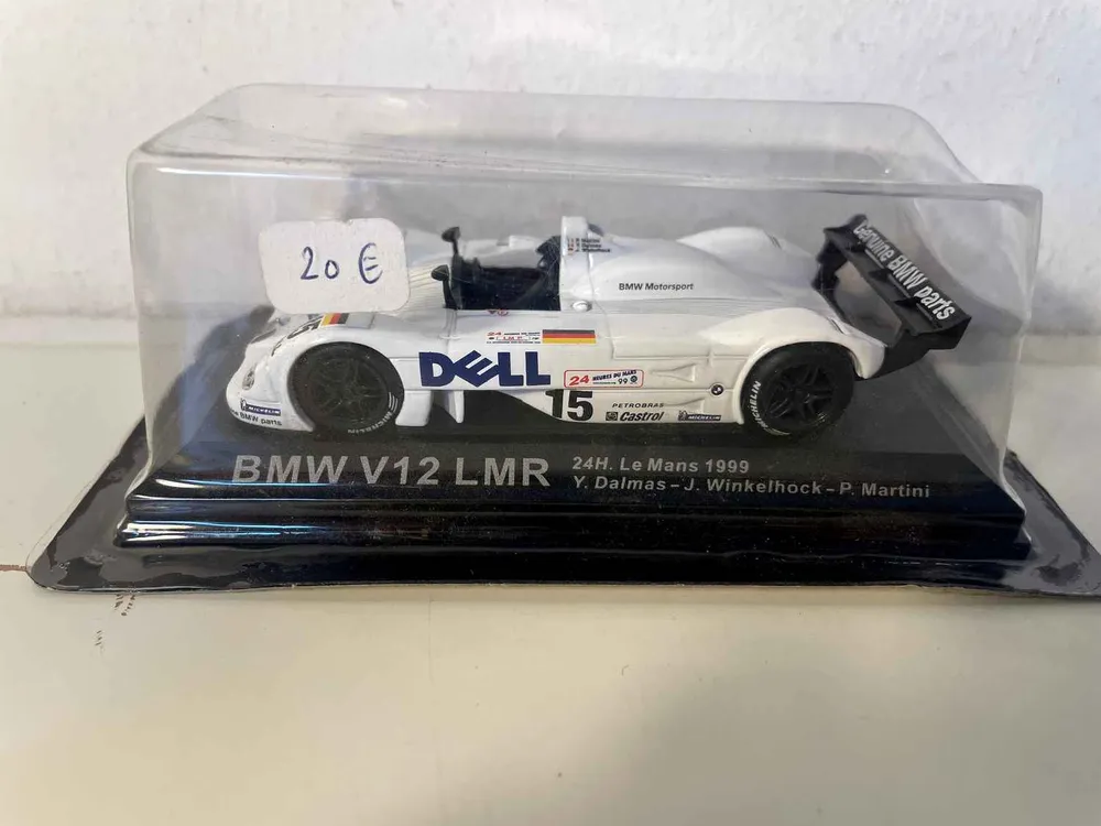 Kit embrayage BMW V12 LMR blanche numéro 15 (24 heures du Mans de 1999) - voiture sous blister