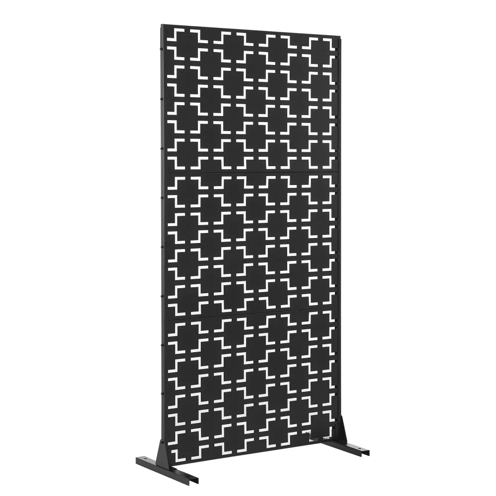 Kit embrayage Cloison de séparation pour extérieur et intérieur acier galvanisé 180 x 90 x 40 cm acier galvanisé noir 03_0...