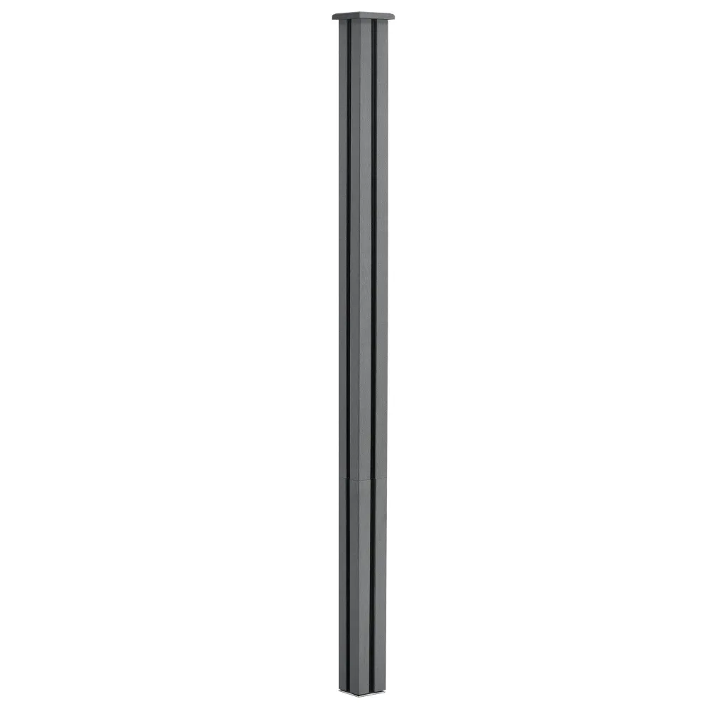 Kit embrayage Clôture brise vue brise vent bois composite (WPC) 183 x 705 cm gris 03_0001451