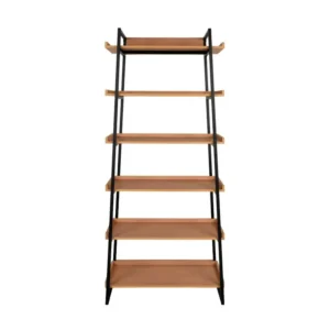 Kit embrayage Sakai - Étagère en bois et métal H185cm - Couleur - Bois net