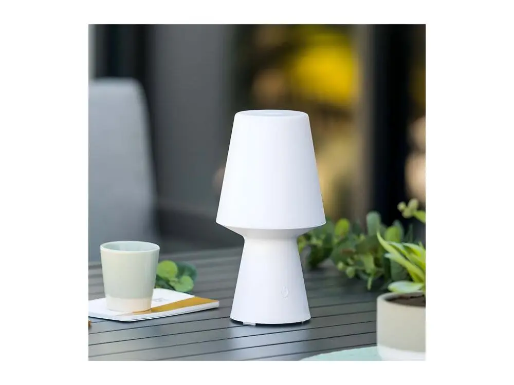 Lampe d'extérieur LED à variation de couleurs D 12,5 x H 23 cm - Montage Direct