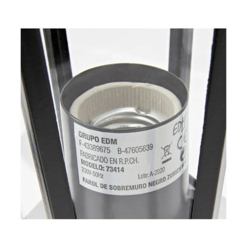 Lanterne edm zurich (16 x 40 cm) pour usage intensif
