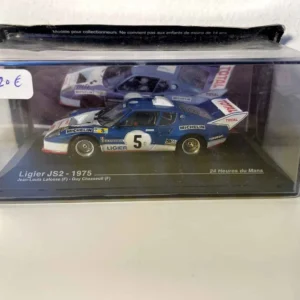 Ligier JS2 bleue et blanche numéro 5 - 24 heures du Mans de 1975 avec meilleure adhérence