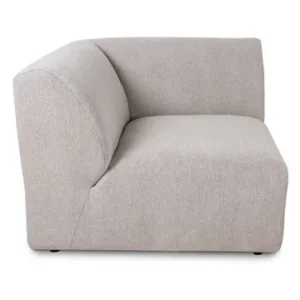 Élément de fin d'angle gauche gris manifeste Jax HK Living - 95cm en acier inoxydable