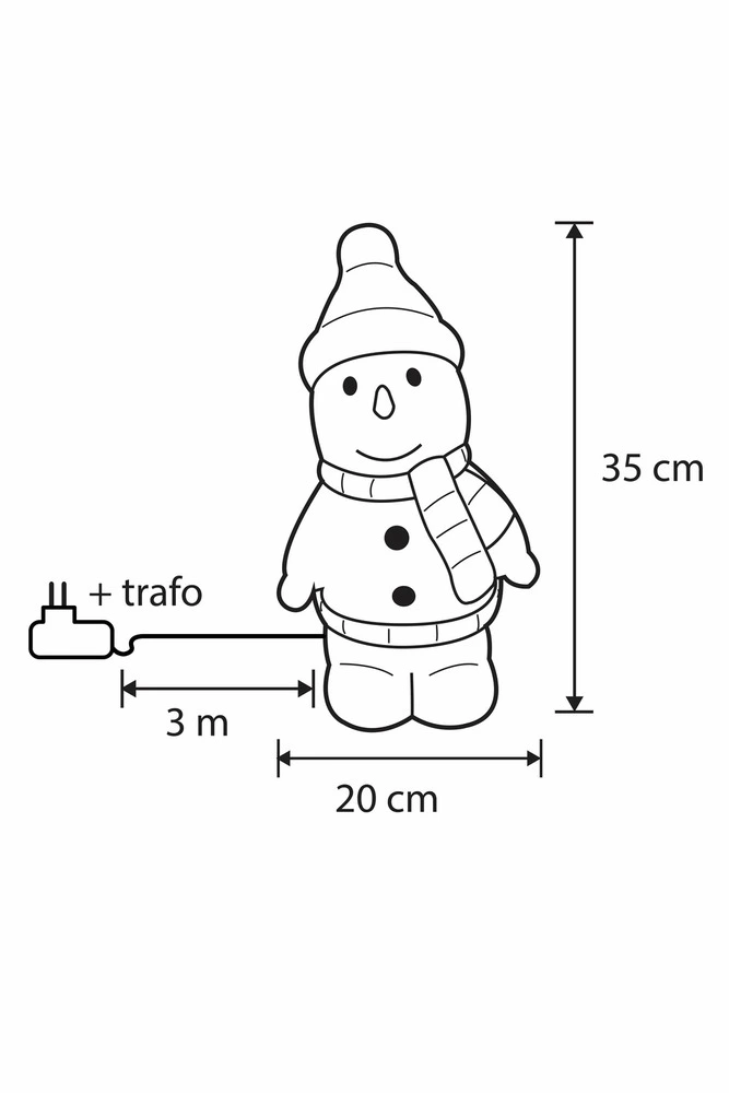 Luca lighting - éévidentage de noël extérieur père noël 40 led h35 Compatible avec Honda CRF250