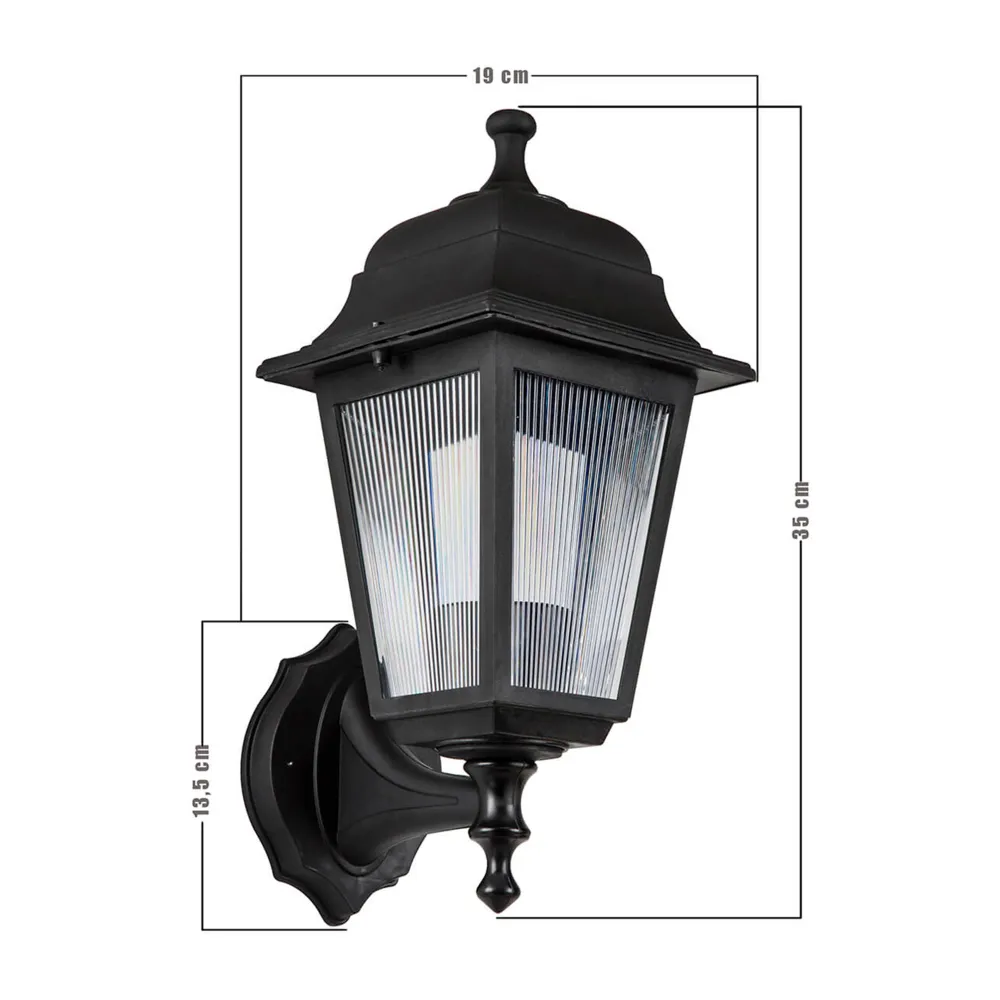 Luminaire extérieur mural 35 cm e27 noir 03_0006927 - 520