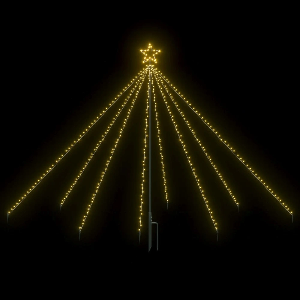 Lumières d'arbre de Noël Intérieur/Extérieur 400 LED 2,5 m - Montage Direct