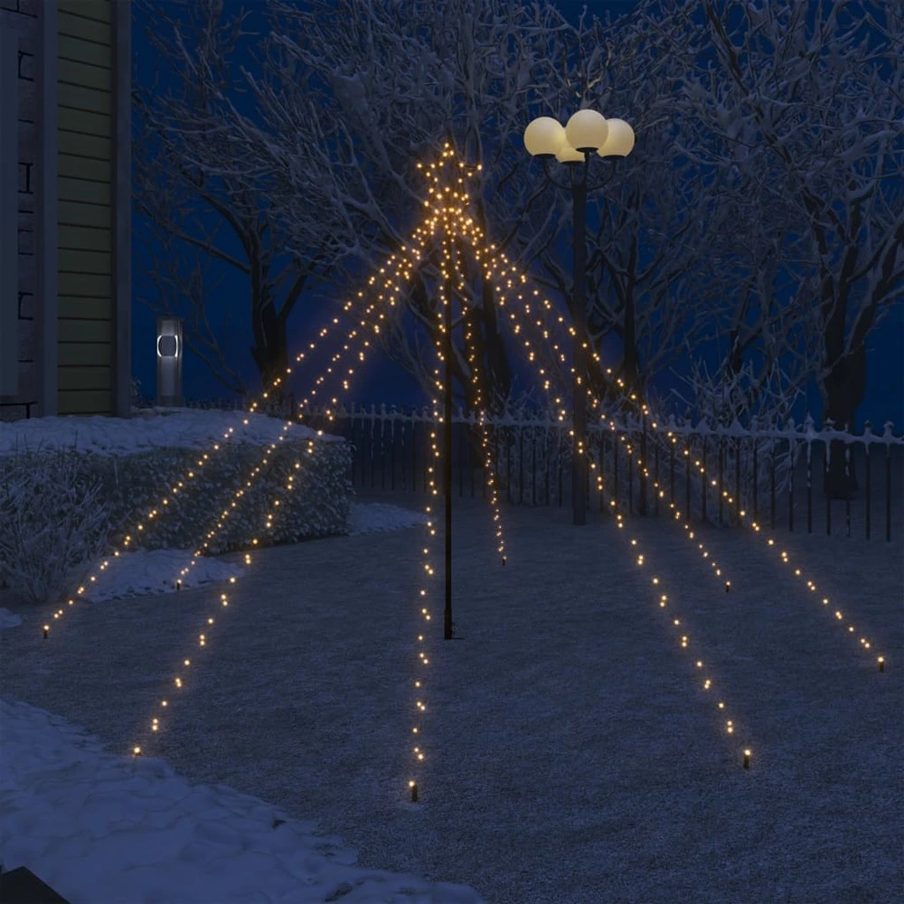 Lumières d'arbre de Noël Intérieur/Extérieur 400 LED 2,5 m - Montage Direct
