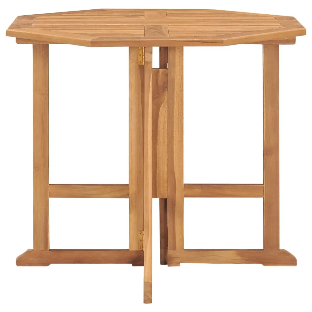 Mobilier à dîner d'extérieur pliable 5 pièces bois stable de teck 02_0014712