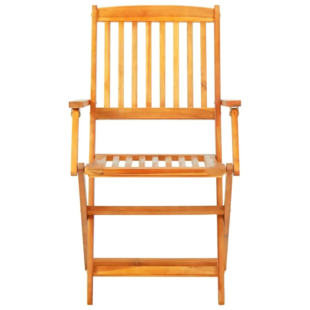 Mobilier à dîner d'extérieur pliable 5 pièces bois d'acacia stable 02_0014708