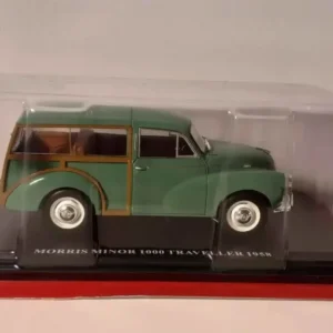 Morris Minor 1000 Traveller verte de 1958 (échelle 1/24ème) pour quads utilitaires