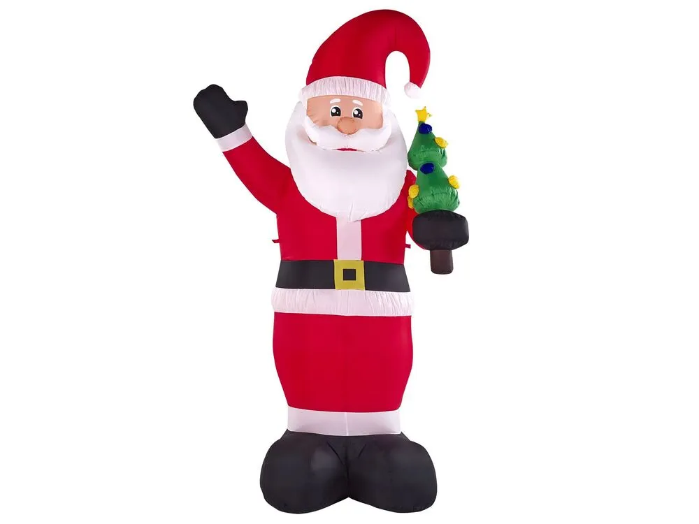 Opblaasbare kerstman LED-verlichting 225 cm IVALO