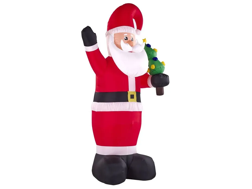 Opblaasbare kerstman LED-verlichting 225 cm IVALO