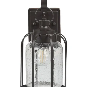 Outdoor Wall Light Noir jais WOOLER avec meilleure adhérence