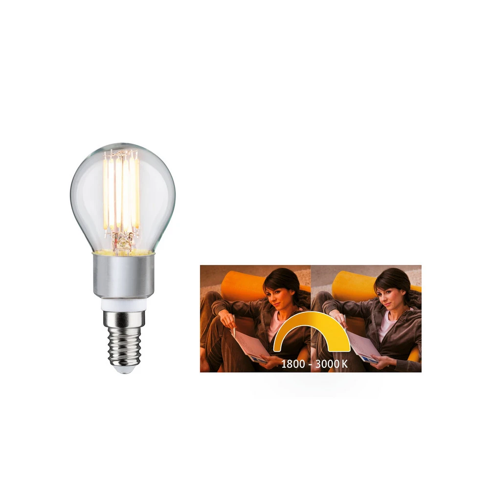Paulmann ampoule goutte LED E14 5 W dim to doux avec notice de montage