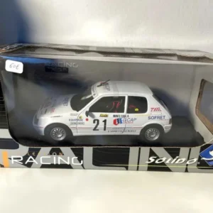 Peugeot 205 GTI blanche numéro 21 - Rallye 1988 (Solido référence 9047) - Echelle 1/18ème