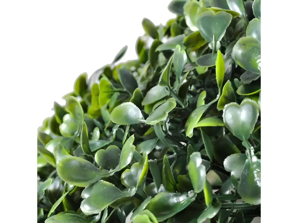 Plante artificielle boules de buis décoration intérieur ou extérieur 2 pièces 35 cm DEC022055