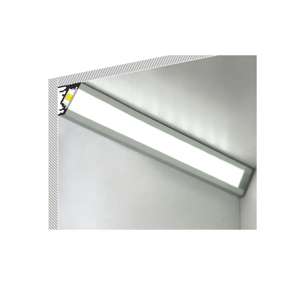 Plaquette de frein moto Canal aluminium ajustable pour bandes LED jusqu'à 10 mm, longueur 1 mètre.