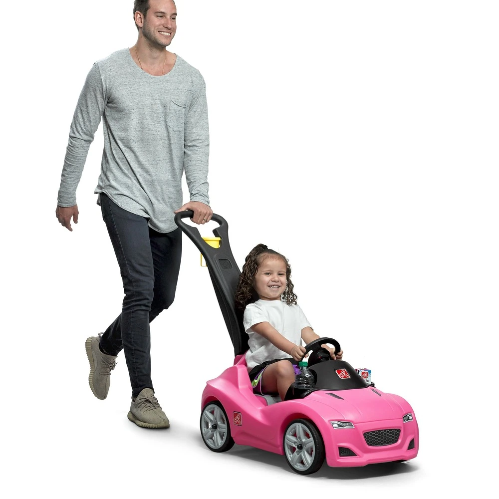 Plaquette de frein moto Step2 push whisper ride voiture enfant porteur auto en rose