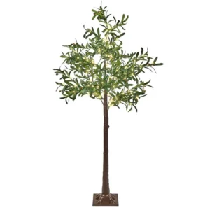 Pneu tout-terrain quad Arbre décoratif extérieur LED 180 cm vert CELIONI