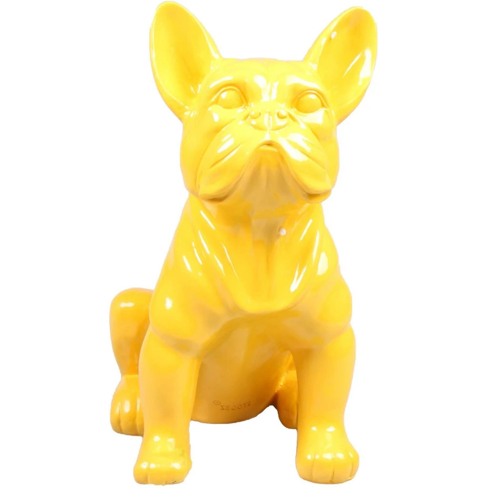 Pneu tout-terrain quad Chien bouledogue français coloré 37 x 25 x 22 cm