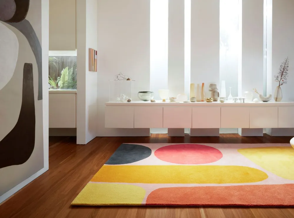 Pollination Hand Tufted New Zealand Laine Rug