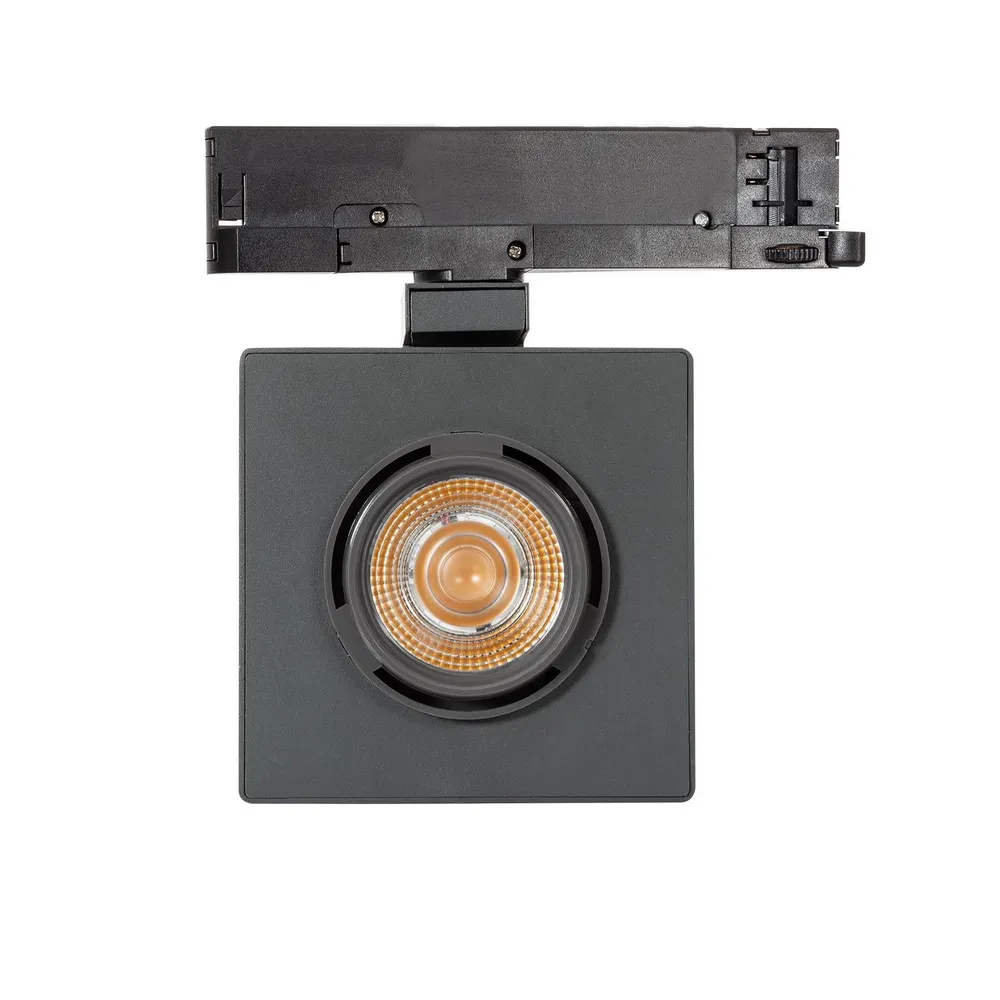 Projecteur LED 30W pour rail triphasé, modèle Pearly avec rivets de maillon