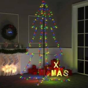 Racing Arbre de Noël cône 240 LED d'intérieur/d'extérieur 118x180 cm