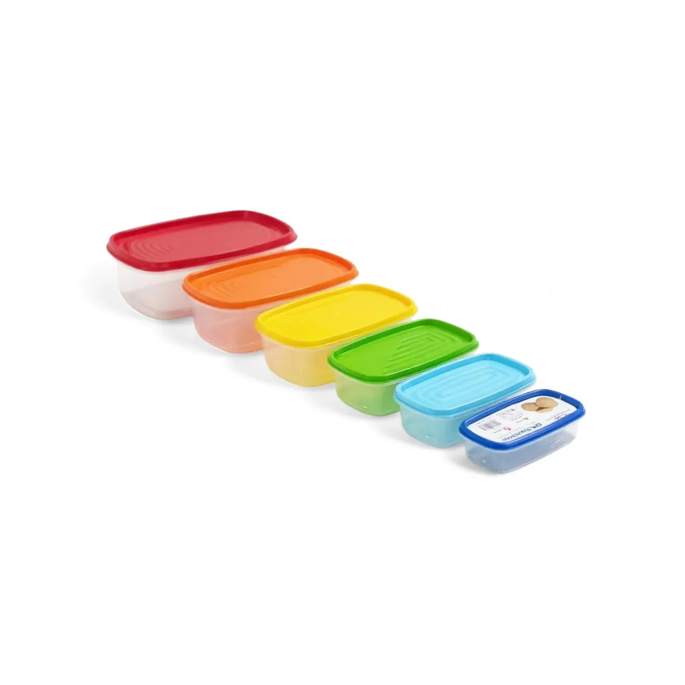 Racing CH 6 Piece Prismatique Rectangular Container Set Clear