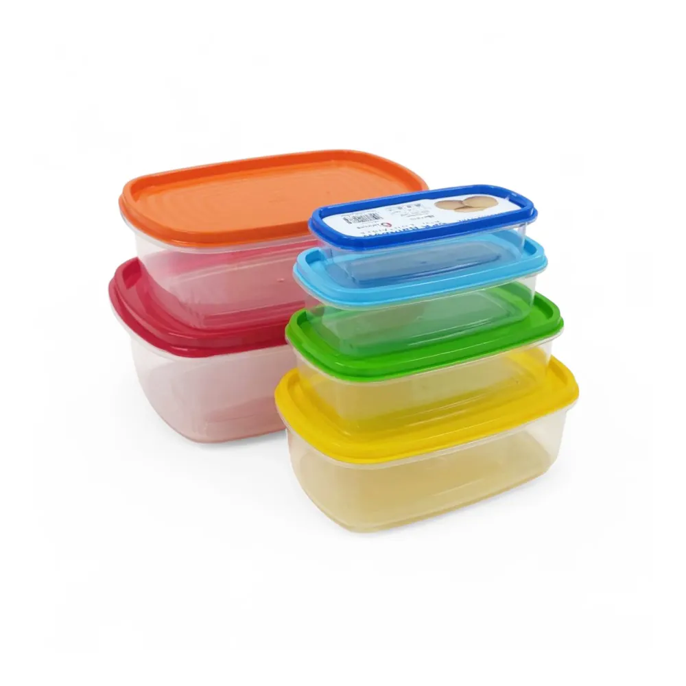 Racing CH 6 Piece Prismatique Rectangular Container Set Clear