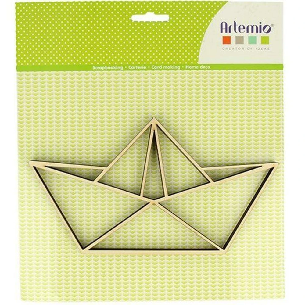 Racing Silhouette en bois mdf - bateau en origami