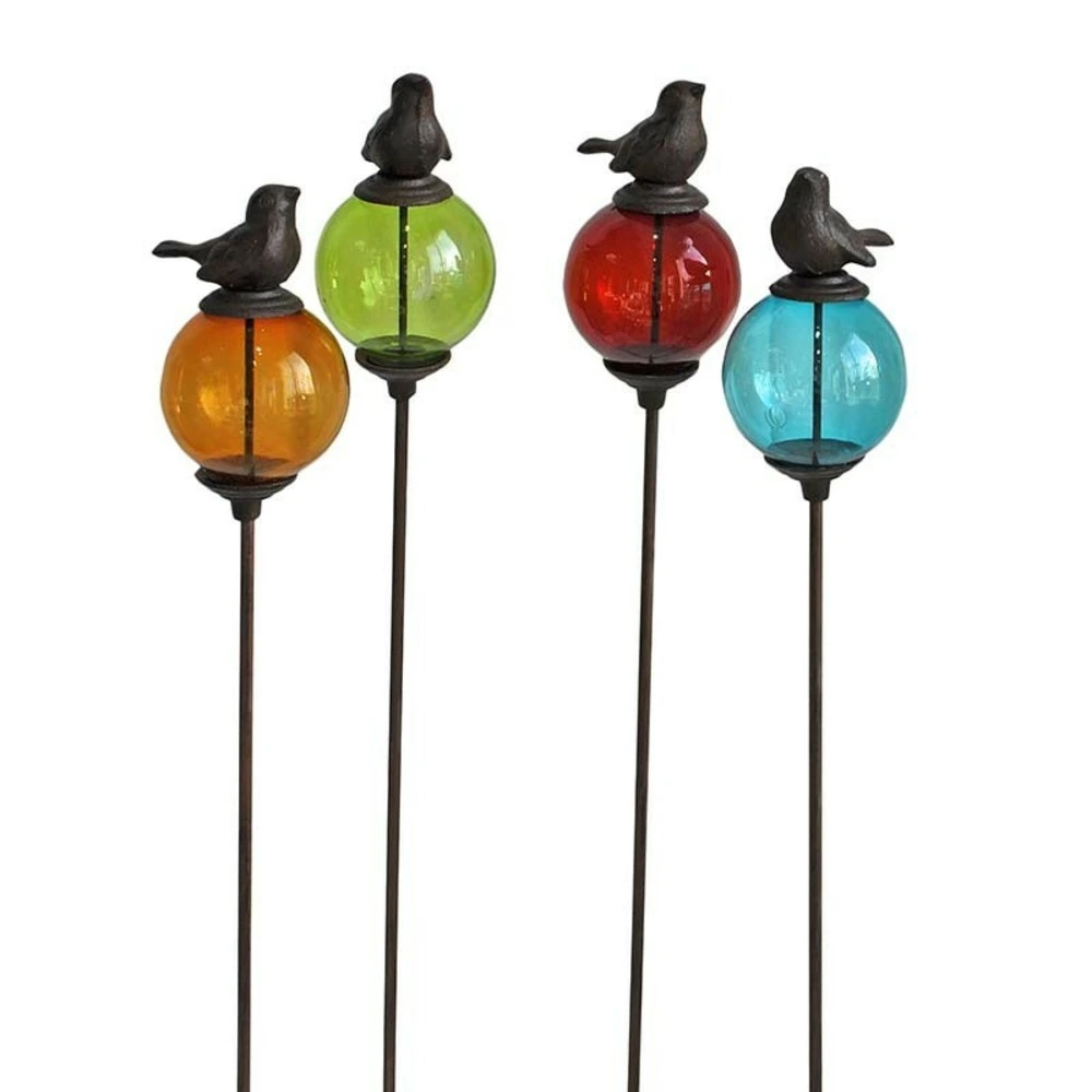 Racing Tuteur boule oiseau bleu 10x117cm