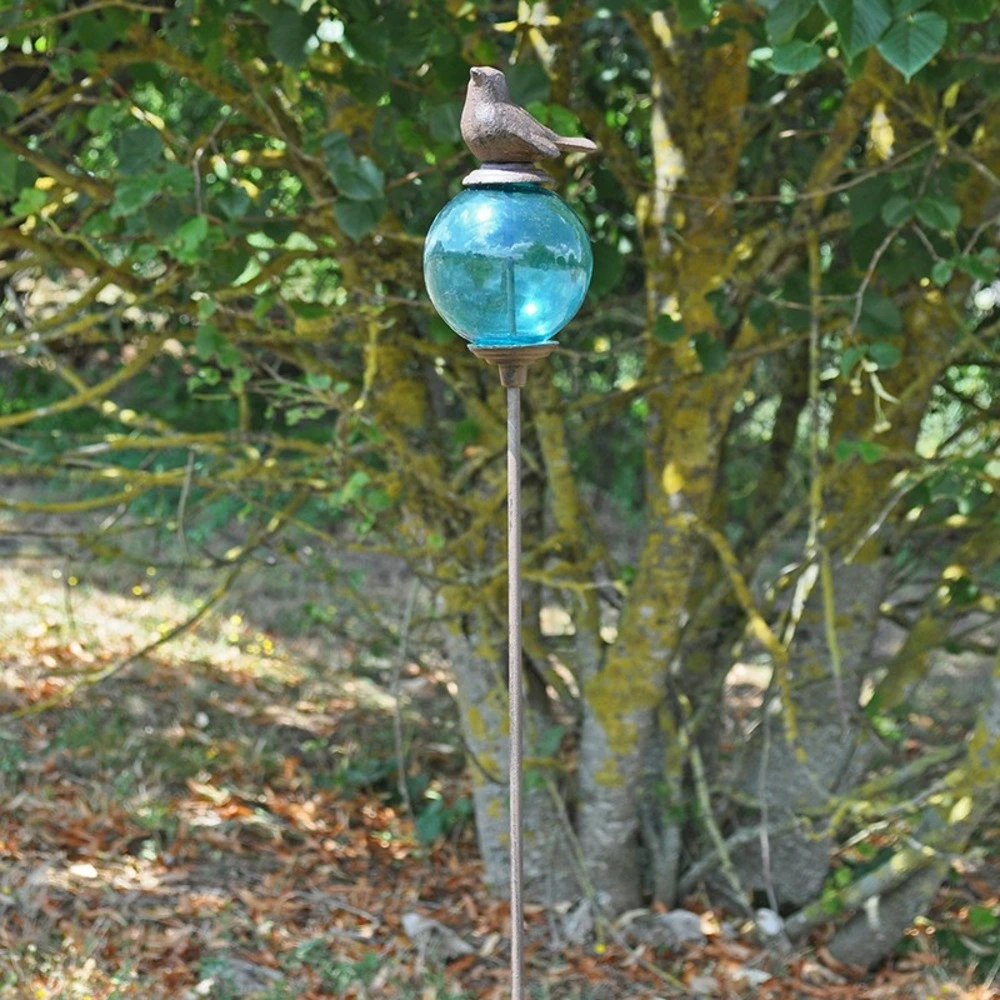 Racing Tuteur boule oiseau bleu 10x117cm