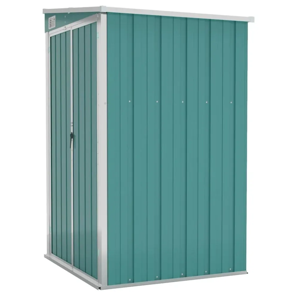 Remise de jardin murale 118 x 100 x 178 cm acier galvanisé vert 02_0044058