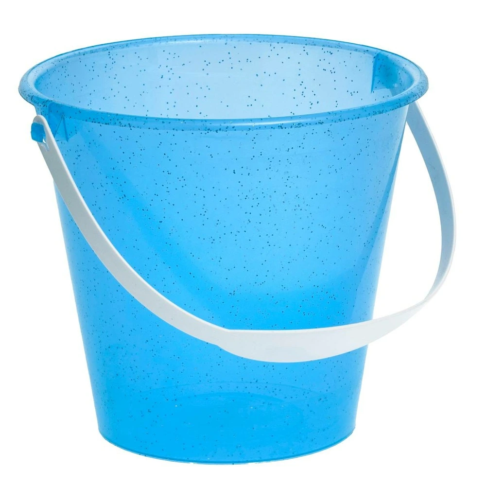 Seau de plage désert pailleté