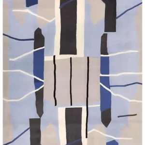 Sky Grid Hand Tufted Inedit Zealand Wool Rug
