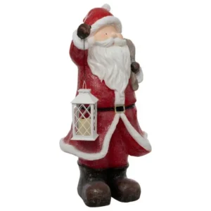 Spacieux Père Noël avec lanterne lumineuse H 119 cm
