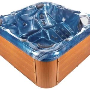 Square Chaud Tub LED Blue TULAROSA