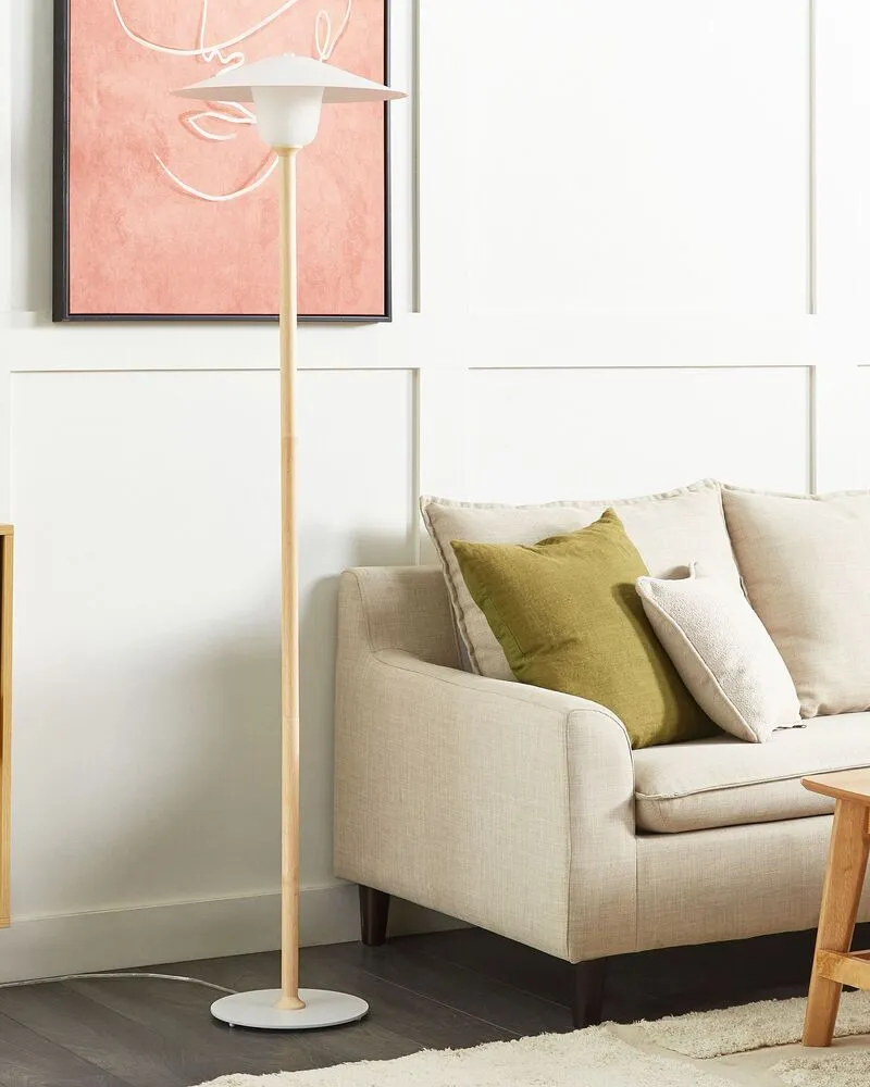 Staande lamp hout wit MOPPY